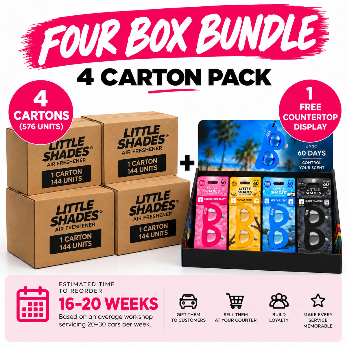 FOUR BOX BUNDLE. $3.38 / each + gst